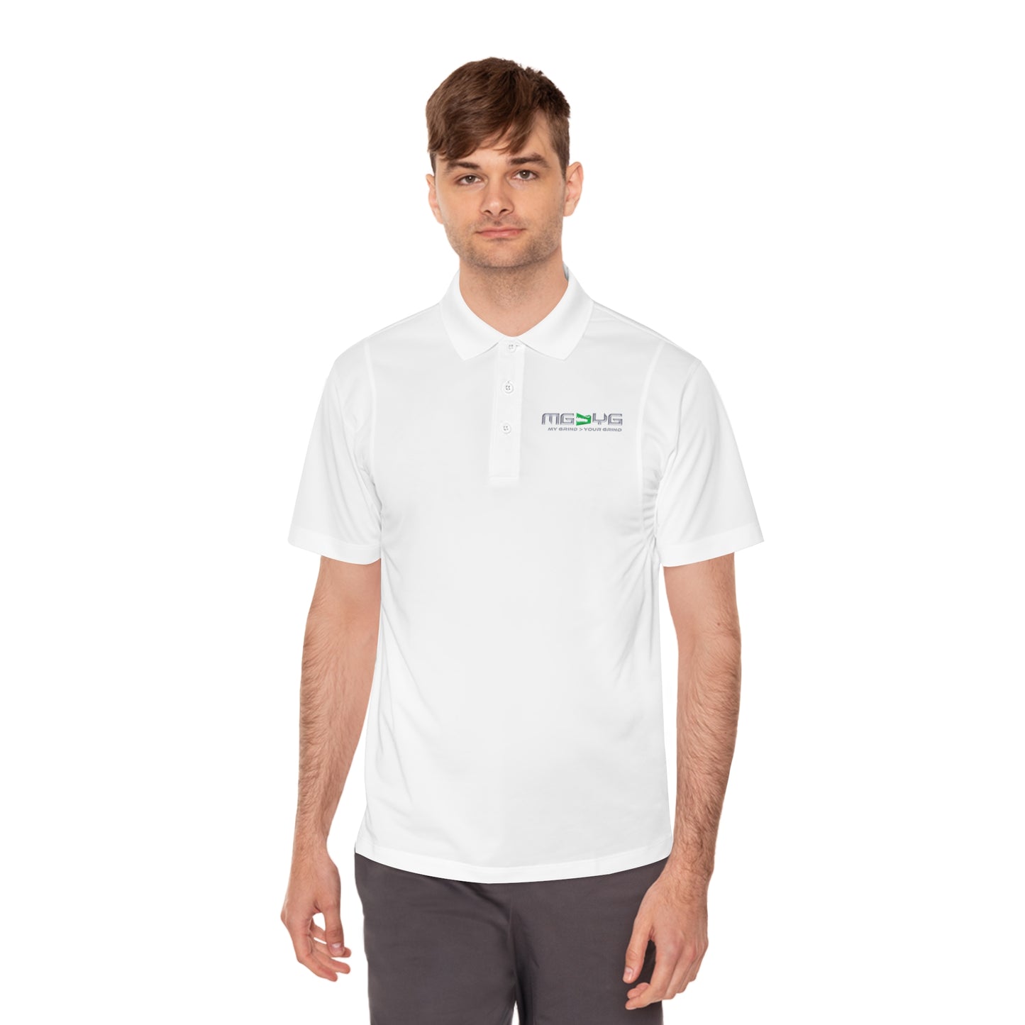 Men's Sport Polo Shirt - Lightweight - MG > YG