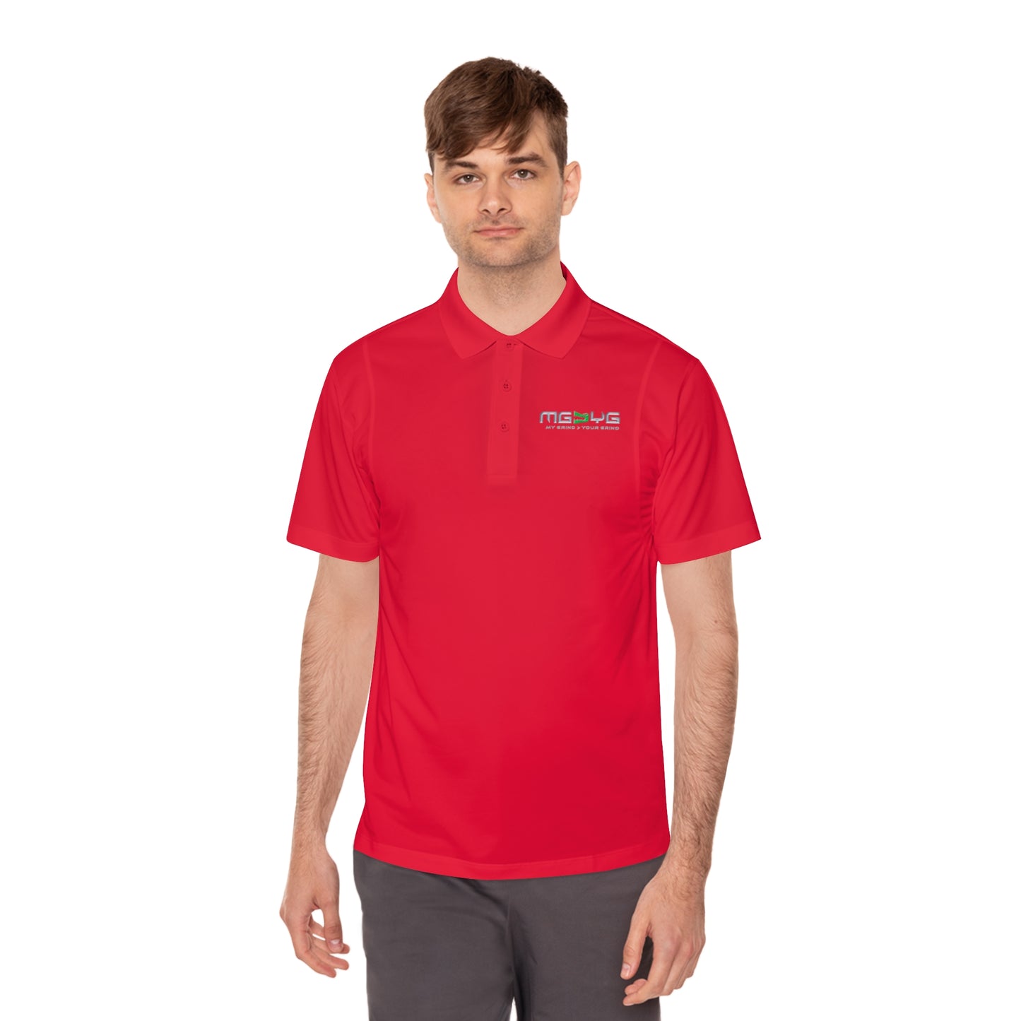 Men's Sport Polo Shirt - Lightweight - MG > YG