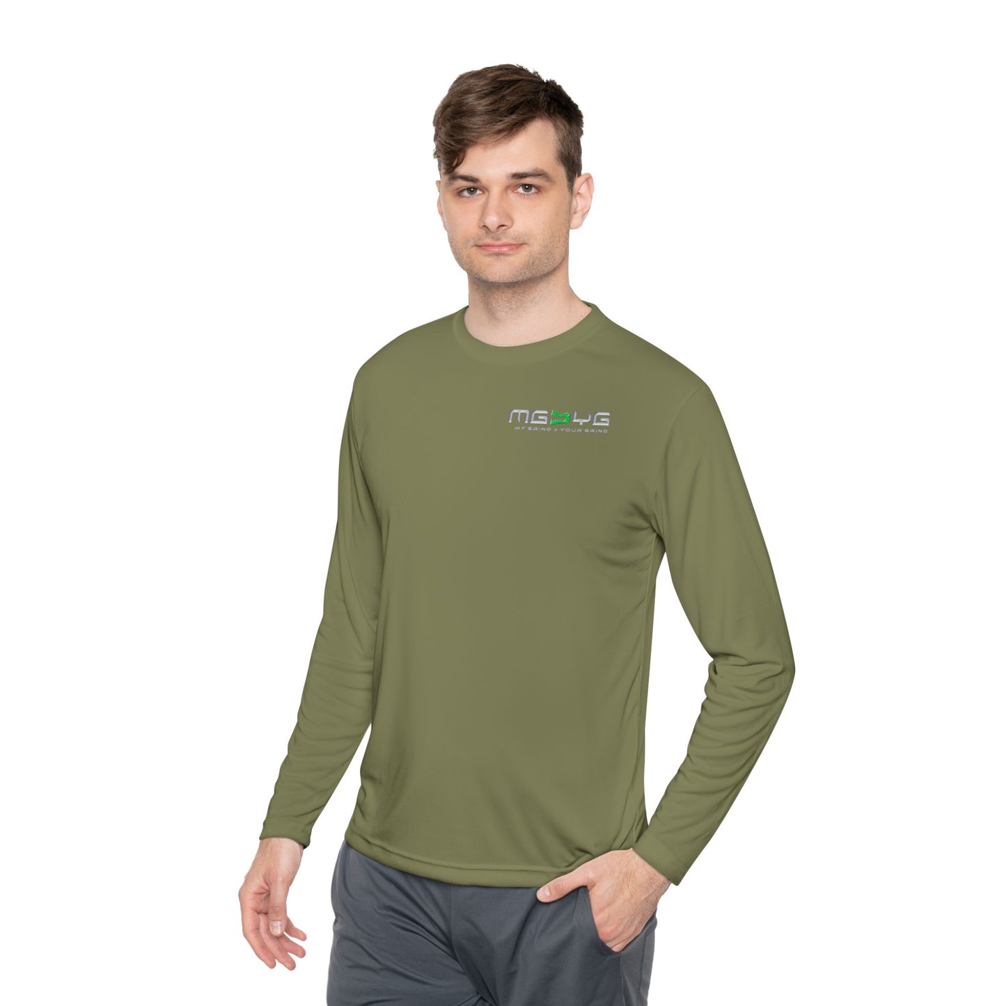 Unisex Lightweight Long Sleeve Tee - MG > YG