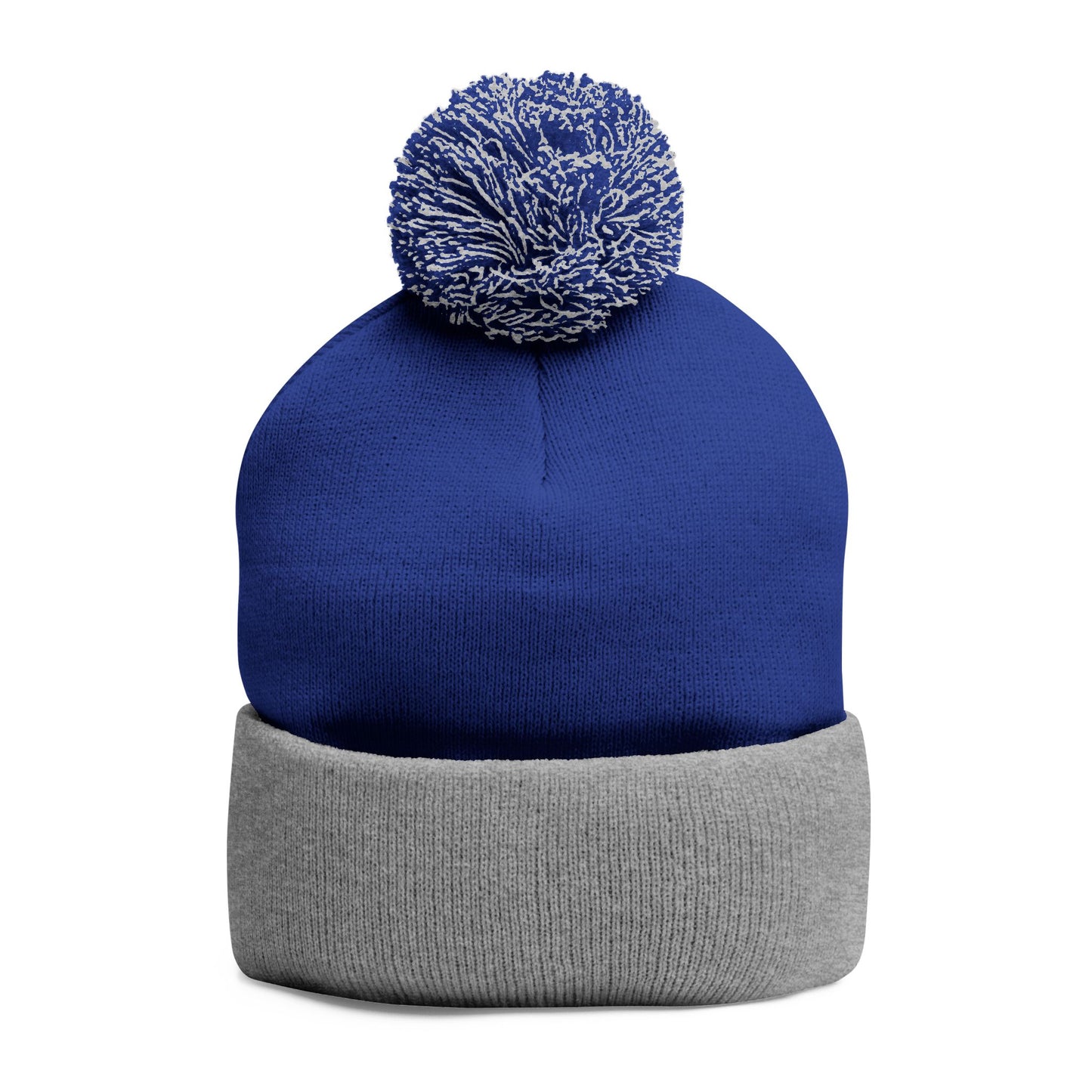 Pom-Pom Knit Cap - Embroidered - MG > YG