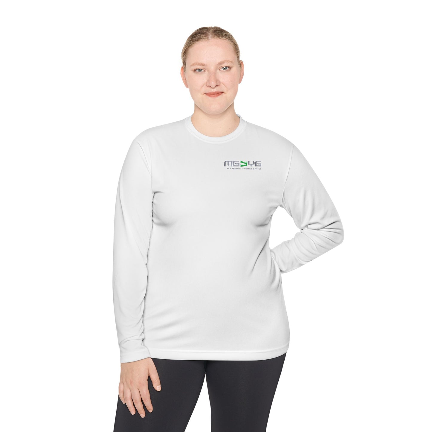 Unisex Lightweight Long Sleeve Tee - MG > YG