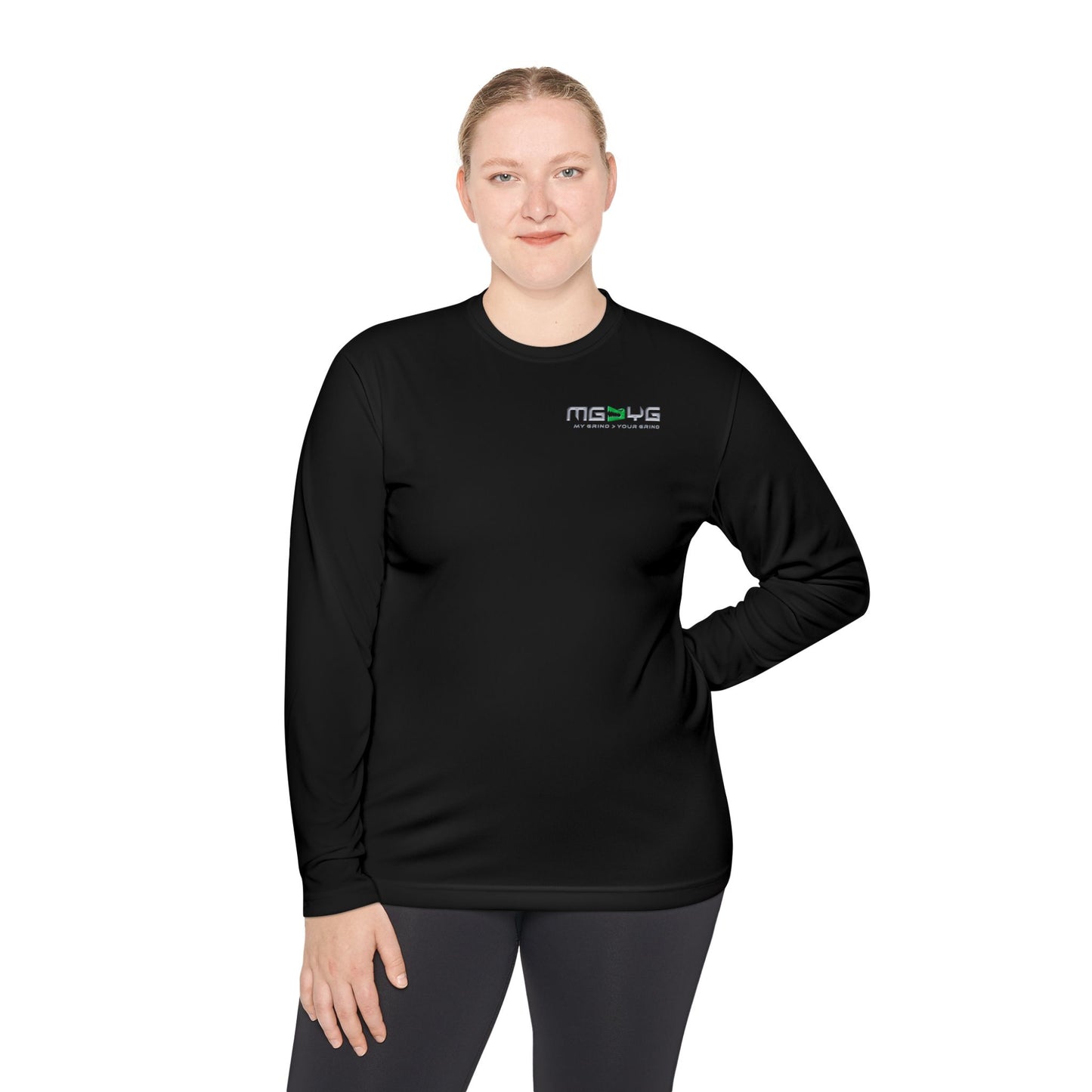 Unisex Lightweight Long Sleeve Tee - MG > YG