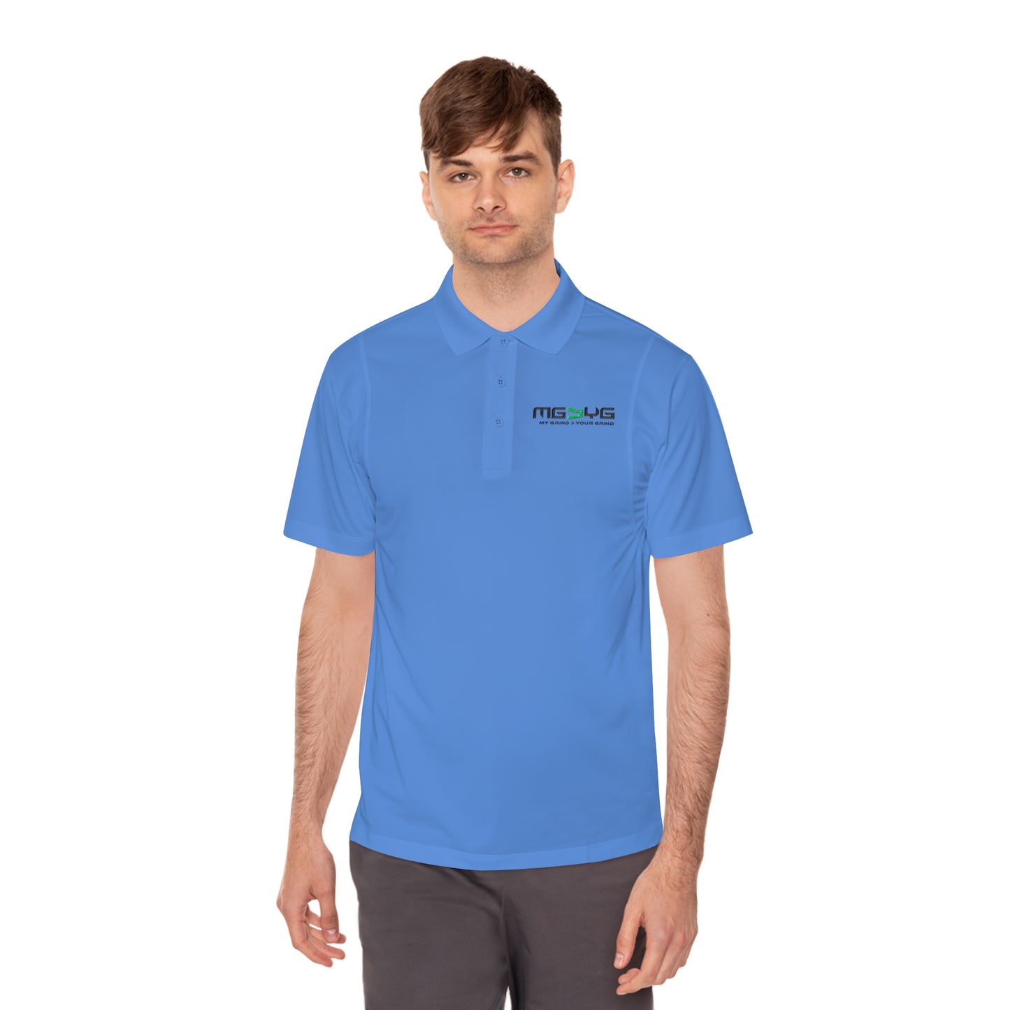 Men's Sport Polo Shirt - Lightweight - MG > YG