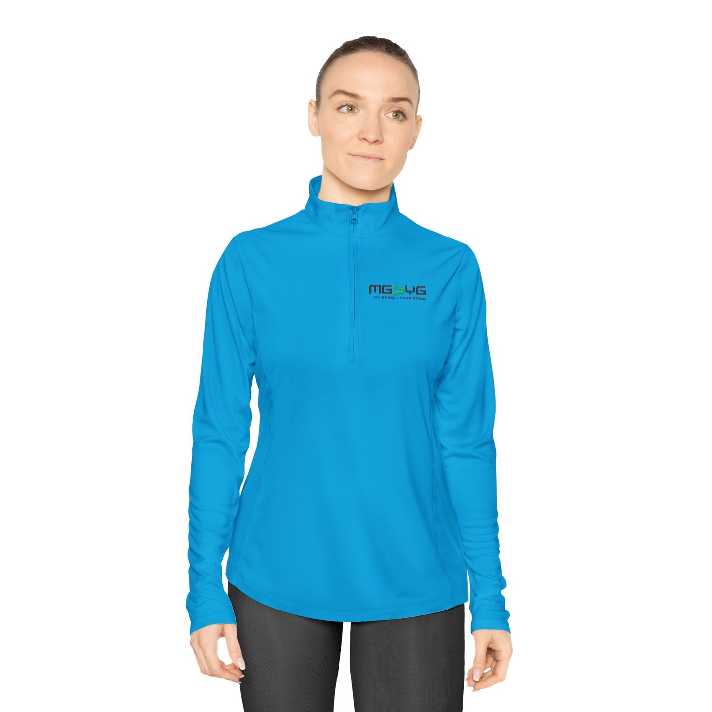 Ladies Quarter-Zip Athletic Pullover - Lightweight