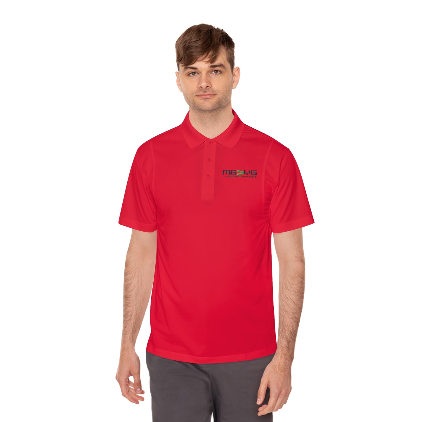 Men's Sport Polo Shirt - Lightweight - MG > YG