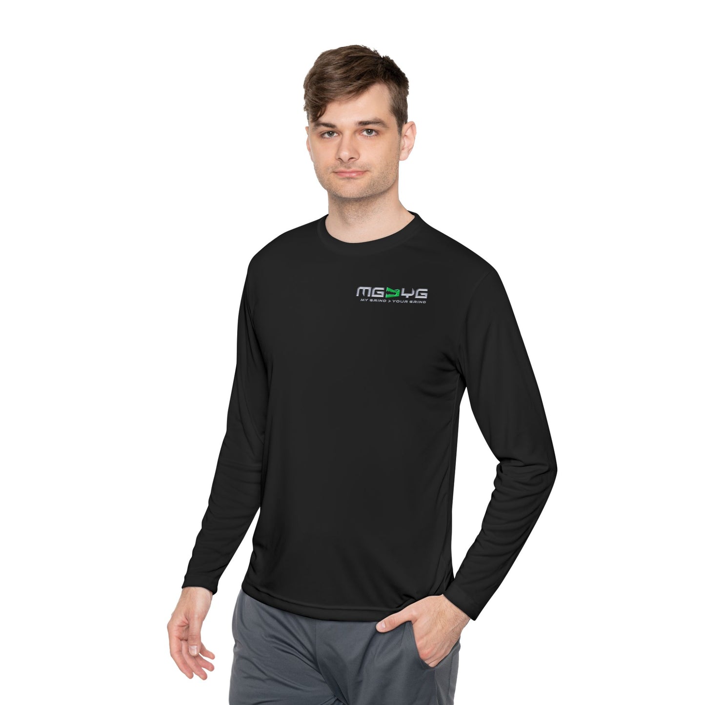 Unisex Lightweight Long Sleeve Tee - MG > YG