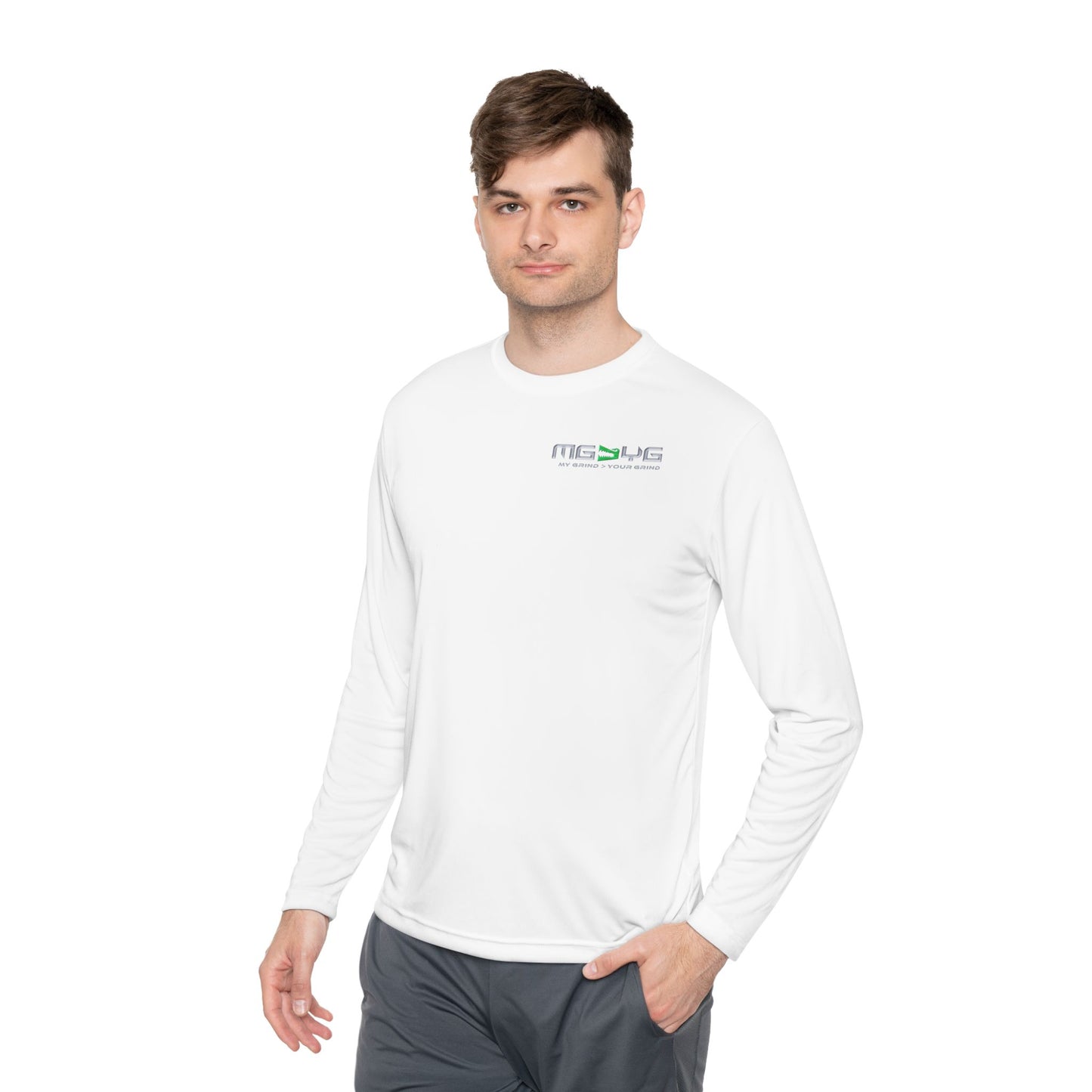 Unisex Lightweight Long Sleeve Tee - MG > YG