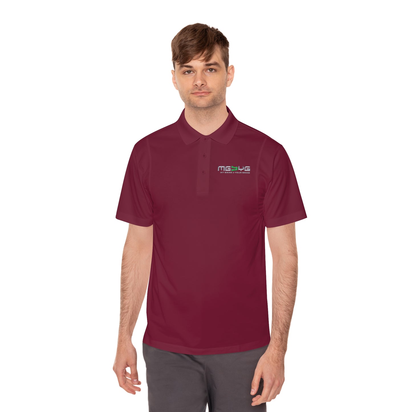 Men's Sport Polo Shirt - Lightweight - MG > YG